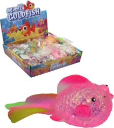 Rubberen vissen 12 cm – set van 12 stuks in displaydoos