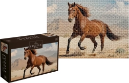 Puzzle Wild Horses: brown wild horse 1000 pieces