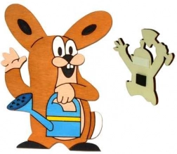 Wooden Decorative Magnet Mole – Friend Rabbit