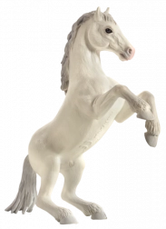Realistic White Horse Figurine Mojo Mustang