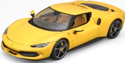 Modèle réduit en métal Ferrari 296 GTB jaune par Bburago