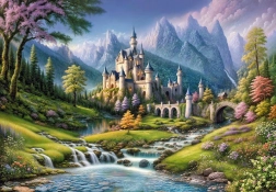 Puzzle Fairy Tale Castle 500 Pieces Cherry Pazzi