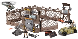 Military fort with helicopter and effects 177 cm