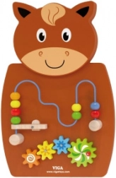 Houten activiteitenbord paard - VIGA Montessori