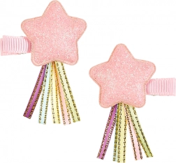 Haarspeldjes met roze ster voor kinderen