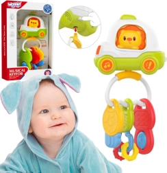 Woopie interactive car toy with keys and rattle for babies