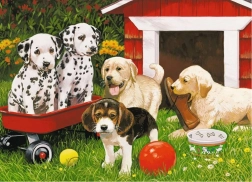 Ravensburger puzzel Puppy Party 60 stukjes