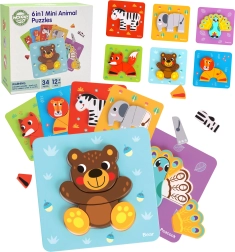WOOPIE GREEN Montessori Wooden Animal Puzzle, FSC