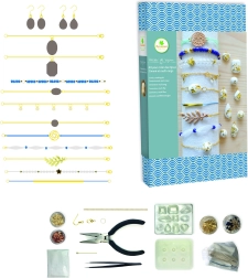 Productie van cementjuwelen en armbanden met goudfolie