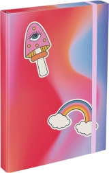 BAAGL mappen voor schoolschriftjes A4 – regenboog, rood