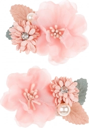 Hair Clips with Flowers for Children - 2 pcs