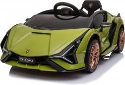 Elektrische kinderauto Lamborghini Sian met afstandsbediening – Groen