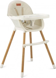 Chaise haute MoMi Reki beige 3-en-1