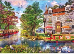 Puzzle Hotel Riverside Inn 1000 pieces by Gibsons