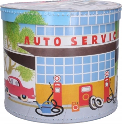 Ronde doos met Krtek-thema