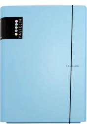 3-kleps laminaatmap met elastiek Pastelini – Blauw