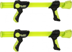 Set BLAST POPPER foamball-pistolen, 2 pistolen + 2 maskers + 48 balletjes