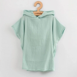 Kinder mousseline poncho New Baby Feeling mint 50 cm S