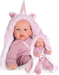 Antonio Juan Petit poupée réaliste avec sons, corps en tissu souple, 27 cm