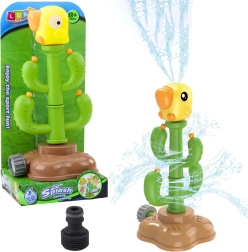 Water toy cactus with rotating parrot 360° green
