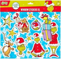 Grinch window stickers – reusable decorations