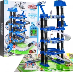 mega politiewachtniveau parkeergarage met lift en speelmat