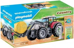 Figurenset COUNTRY: grote elektrische tractor met kanteldak