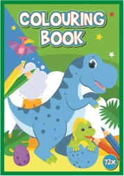 Dinosaur Coloring Book A4, 72 pages