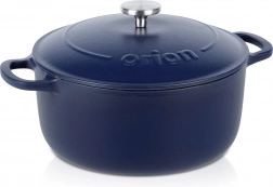 Gietijzeren pan met deksel, geëmailleerd 26 cm, 5,2 l Orion