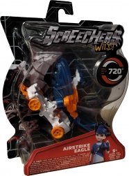 Screechers Wild! transformierbares Fahrzeug Airstrike Eagle – blauer Adler