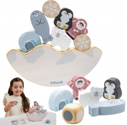 Houten balansspel PolarB Arctische dieren