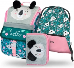 Baagl set 3 pièces Zippy Baby Koala : cartable, trousse, sac