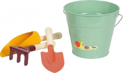 Tiny Garden tuingereedschapset met emmer voor kinderen