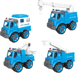 Schroefbaar politiewagentje 11 cm