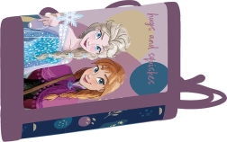 Kinder textielen portemonnee FROZEN met klittenbandsluiting