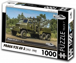 Puzzel Retro-auto’s TRUCK nr. 7 PRAGA V3S AV-3 1000 stukjes