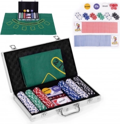 Ensemble de poker et de blackjack ModernHome dans une mallette