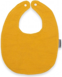 New Baby muslin baby bib mustard