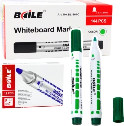 Groene whiteboardmarkers 12 stuks
