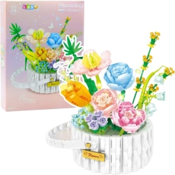 Construction Set Flower Basket with LED