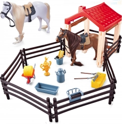 Paardenset met omheining en afdak 14 cm