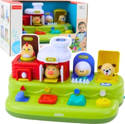 Interactive educational toy for little ones – popping farm animals with sounds