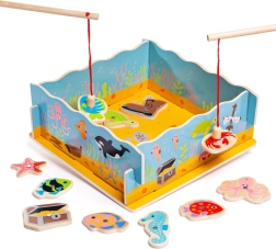 Jeu en bois magnétique de pêche aux poissons BIGJIGS TOYS