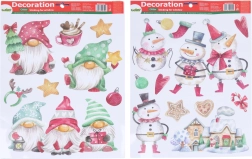 Raamdecoratie Mix Kerst 41 × 29 cm