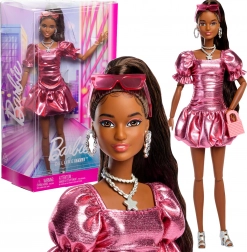 Barbie verzamelpop Deluxe Style in koraalkleurige jurk