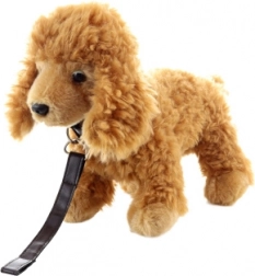 plush poodle with collar eco-friendly 26 cm