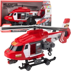 Rescue Helicopter 1:16 with Lights, Sounds and Winch with Stretcher – Red