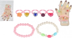 kinder sieradenset – plastic ringen en armbandjes