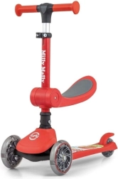 Children's Three-Wheeled Scooter Fuzzy Red