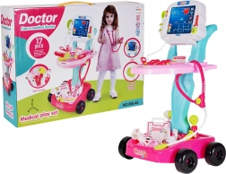 mobiele reanimatieset roze op batterijen